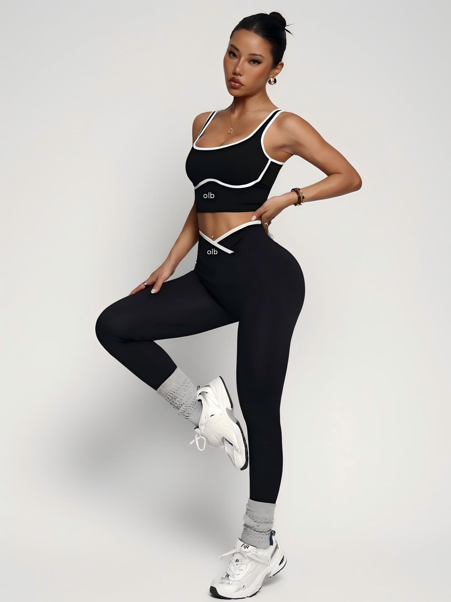 Sports Bra High Impact - Conjunto deportivo de 2 piezas, top