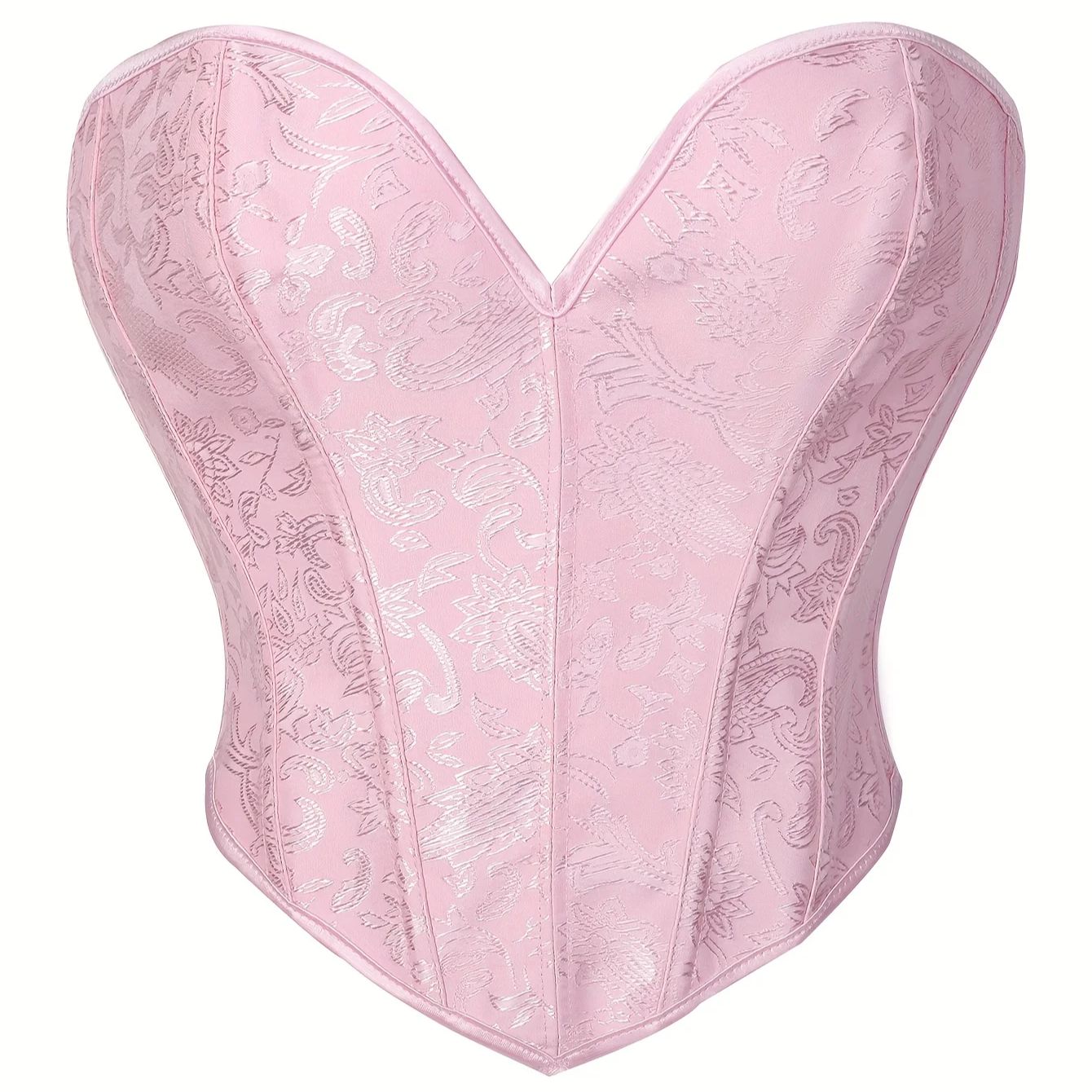 Corsé Rosa Gótico Victoriano p - Strapless Bra Backless reseña y precio