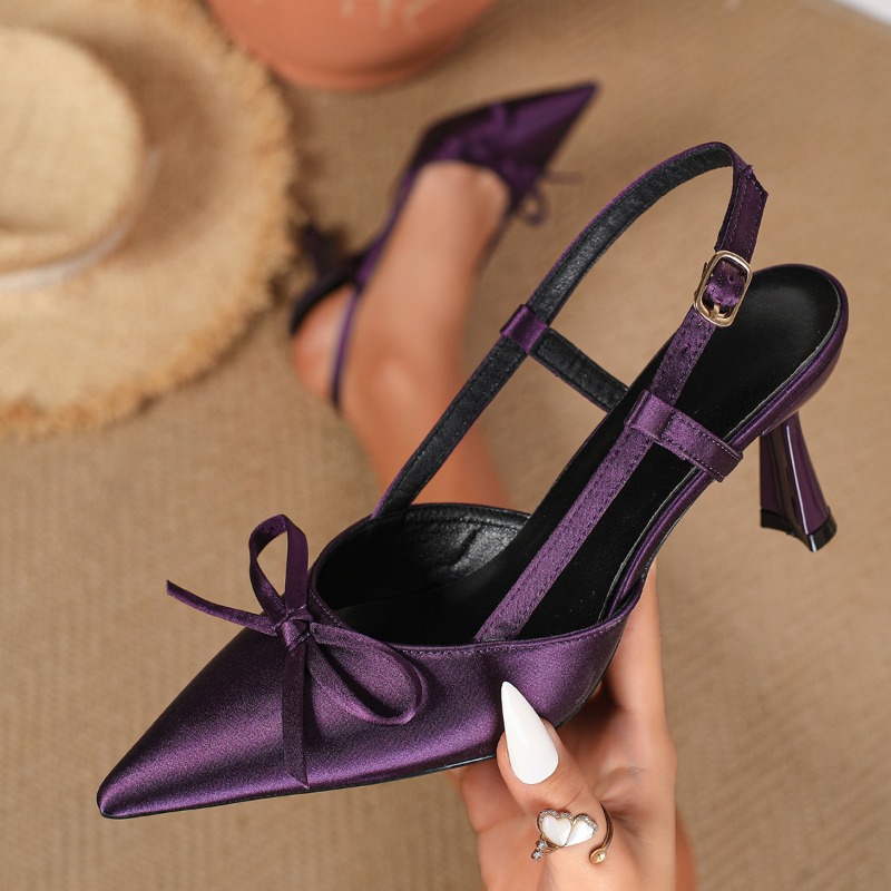 Zapatos de Tacón de Mujer Eleg - Slip Dress Satin reseña y precio